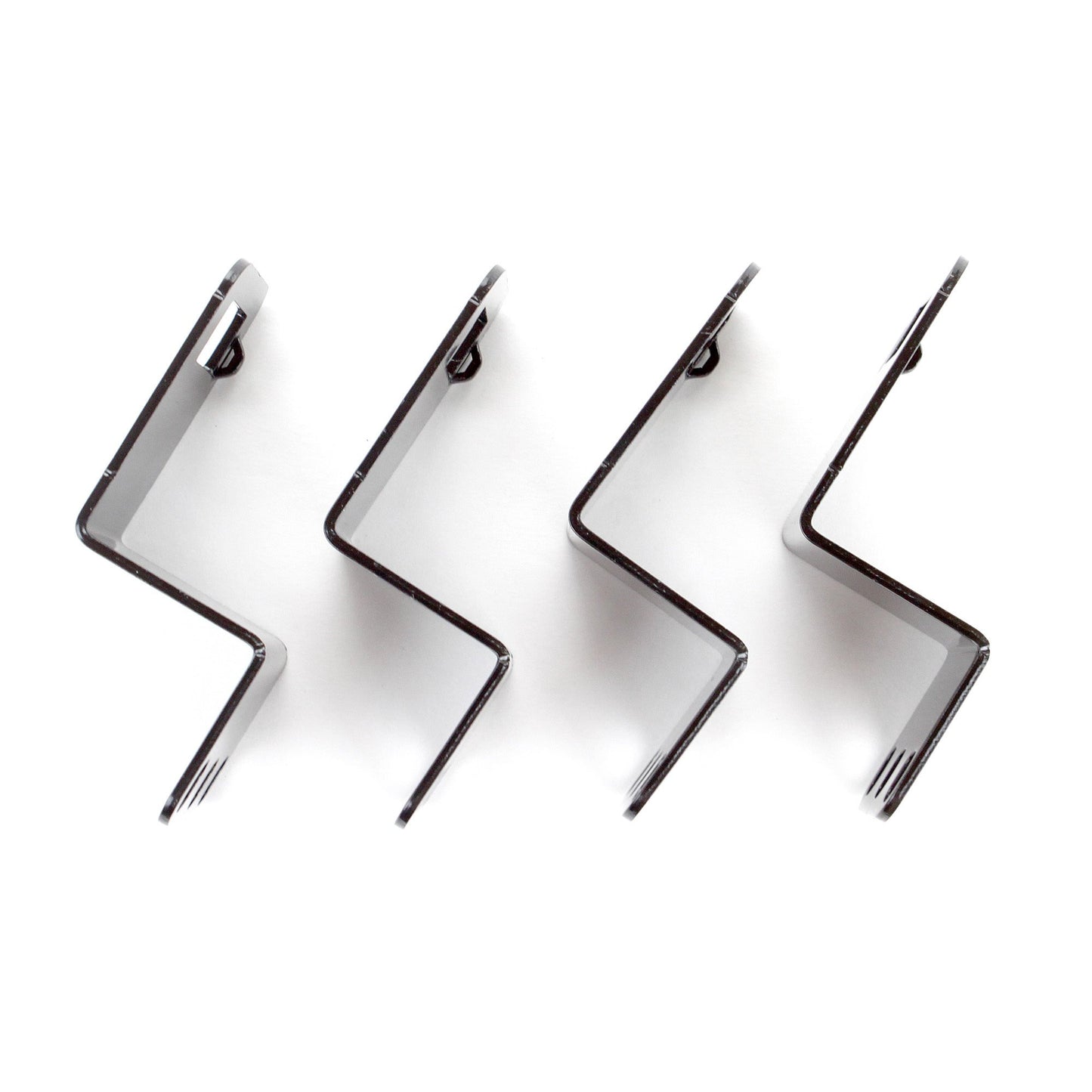 Panduit WMPVCBE Vertical Cable Management Bracket Kit, Black, 4-Piece, Black