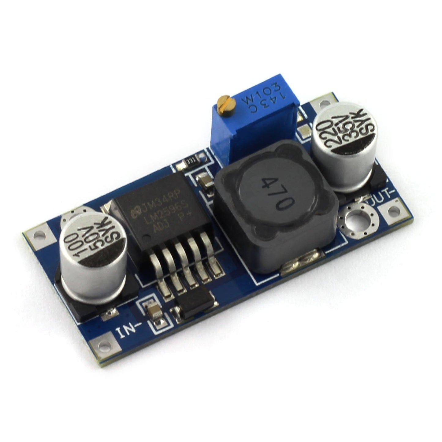 DZS Elec 2PCS LM2596 DC-DC Step Down Variable Volt Regulator Input 3.2V-40V Output 1.25V-35V Adjustable Buck Converter Electronic Voltage Stabilizer…