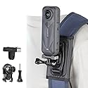PellKing Camera Backpack Belt Mount for Insta360 One X5/AcePro 2,360 Degree Rotation Buckle Backpack Strap Mount with Quick Release Magnetic Mount