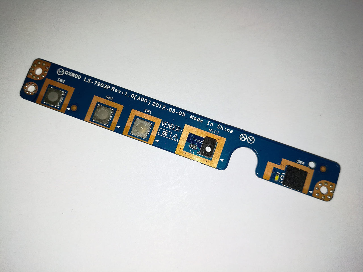SOUTHERNINTL New Replacement for DELL Latitude E5430 Switch Board Power Switch & Volume Control Board LS-7903P QXW00