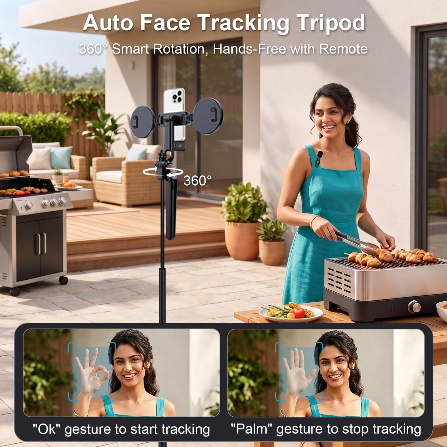 Tripod for iPhone Vlogging Kit with Mic, Content Creator Essentials