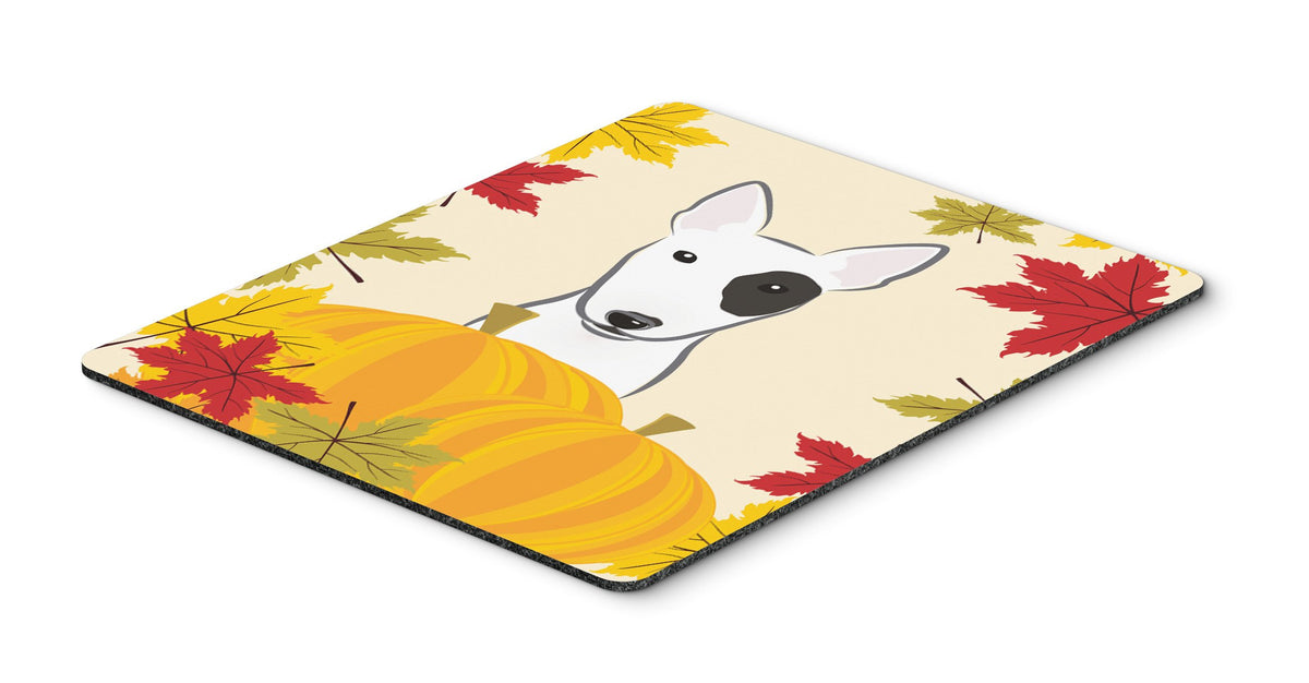 Caroline's Treasures BB2015MP Bull Terrier Thanksgiving Mouse Pad, Hot Pad or Trivet for Home Office Gaming Working Computers Laptop Mouse