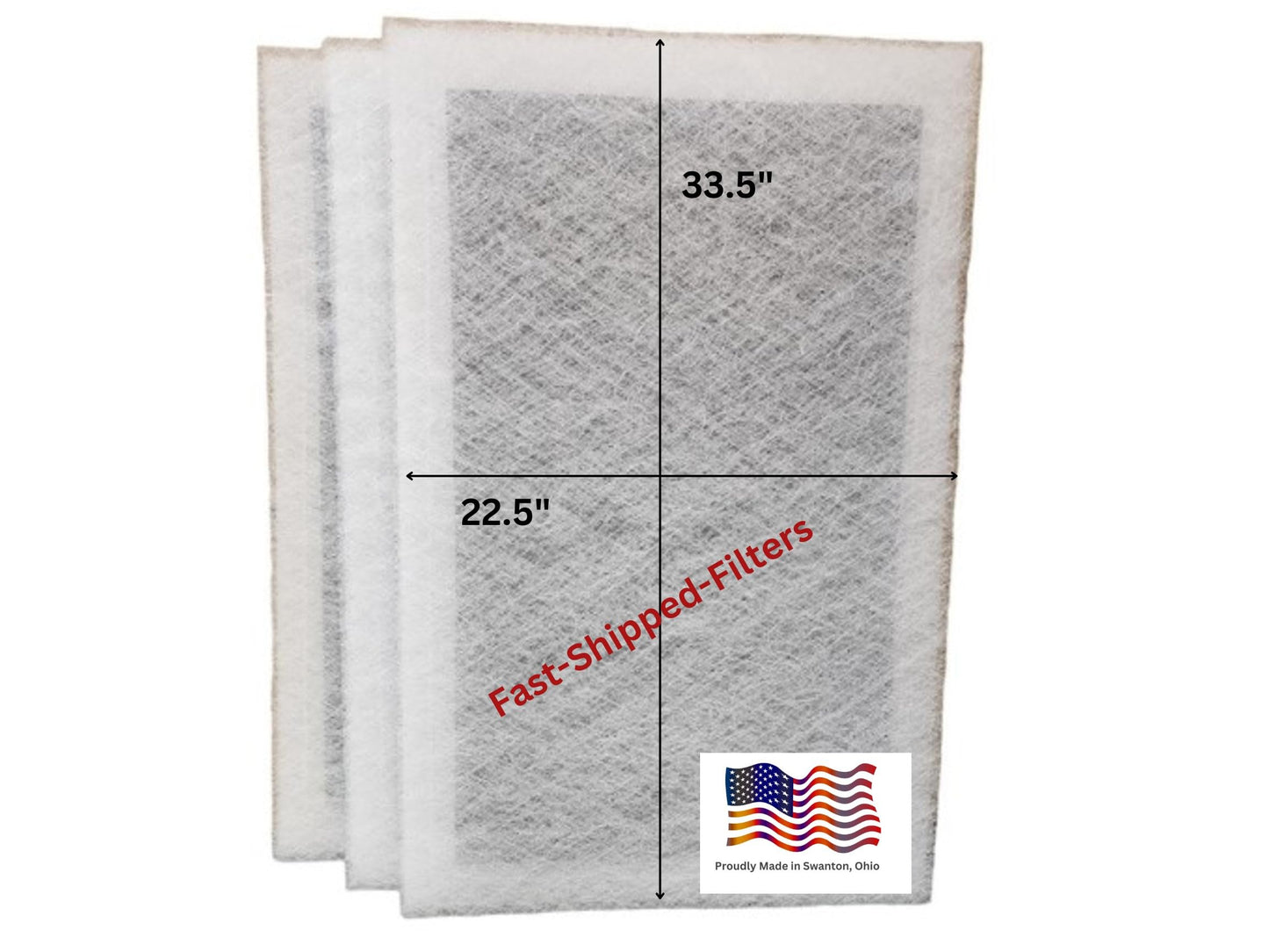 Fast-Shipped-Filters 3 Pack 24x36 Replacement Filters Designed to Fit StratoaAire electronic air cleaner polarized filter pads refill
