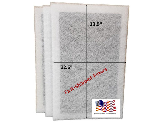 Fast-Shipped-Filters 3 Pack 24x36 Replacement Filters Designed to Fit StratoaAire electronic air cleaner polarized filter pads refill