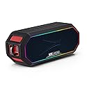 Altec Lansing Magnetic Bluetooth Speaker HYDRAJOLT 2.0, Waterproof IP67, 12W Output Power, 16H Battery, Multicolor LED, 100ft Wireless Range, Voice