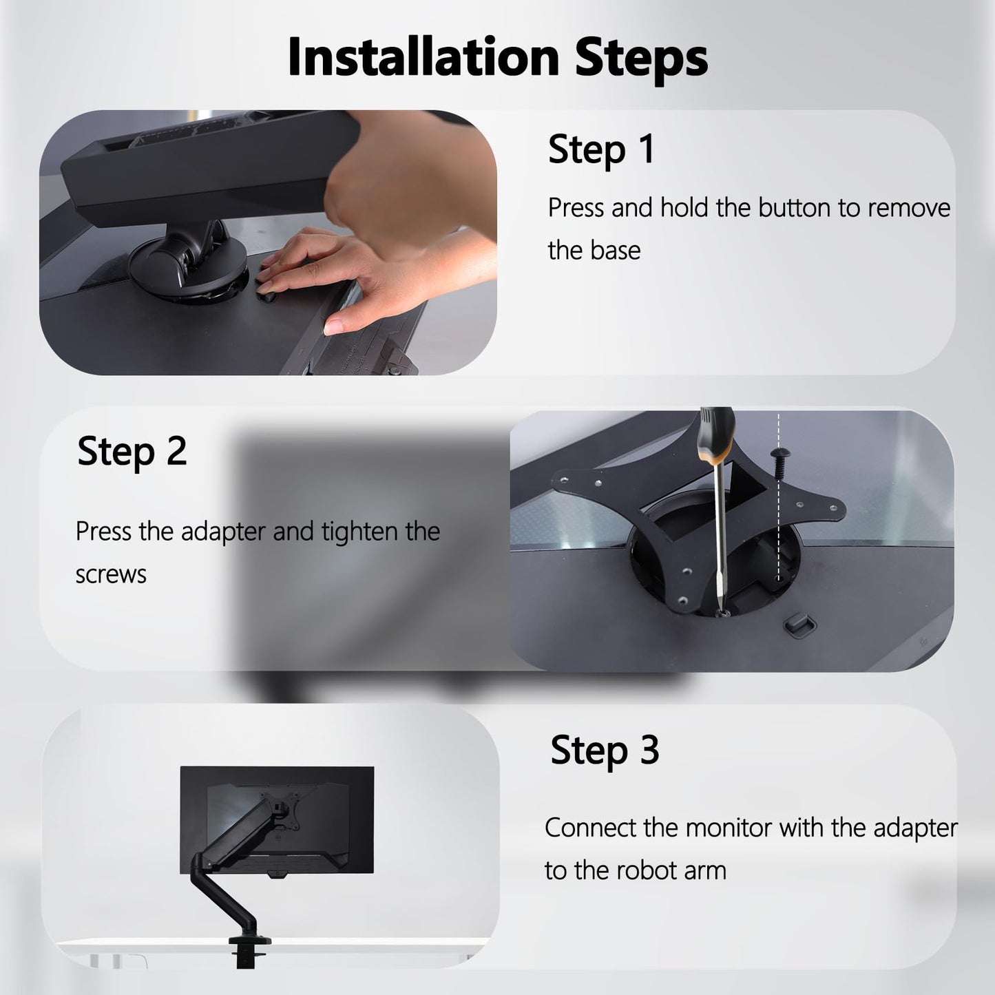 PG27AQDP VESA Adapter Compatible with ASUS ROG 27" 34" Monitor?Fits XG27AQDMG,PG27AQDM,PG27AQDP,PG32UCDP,PG34WCDM?- 75x75 to 100x100 Wall Mount