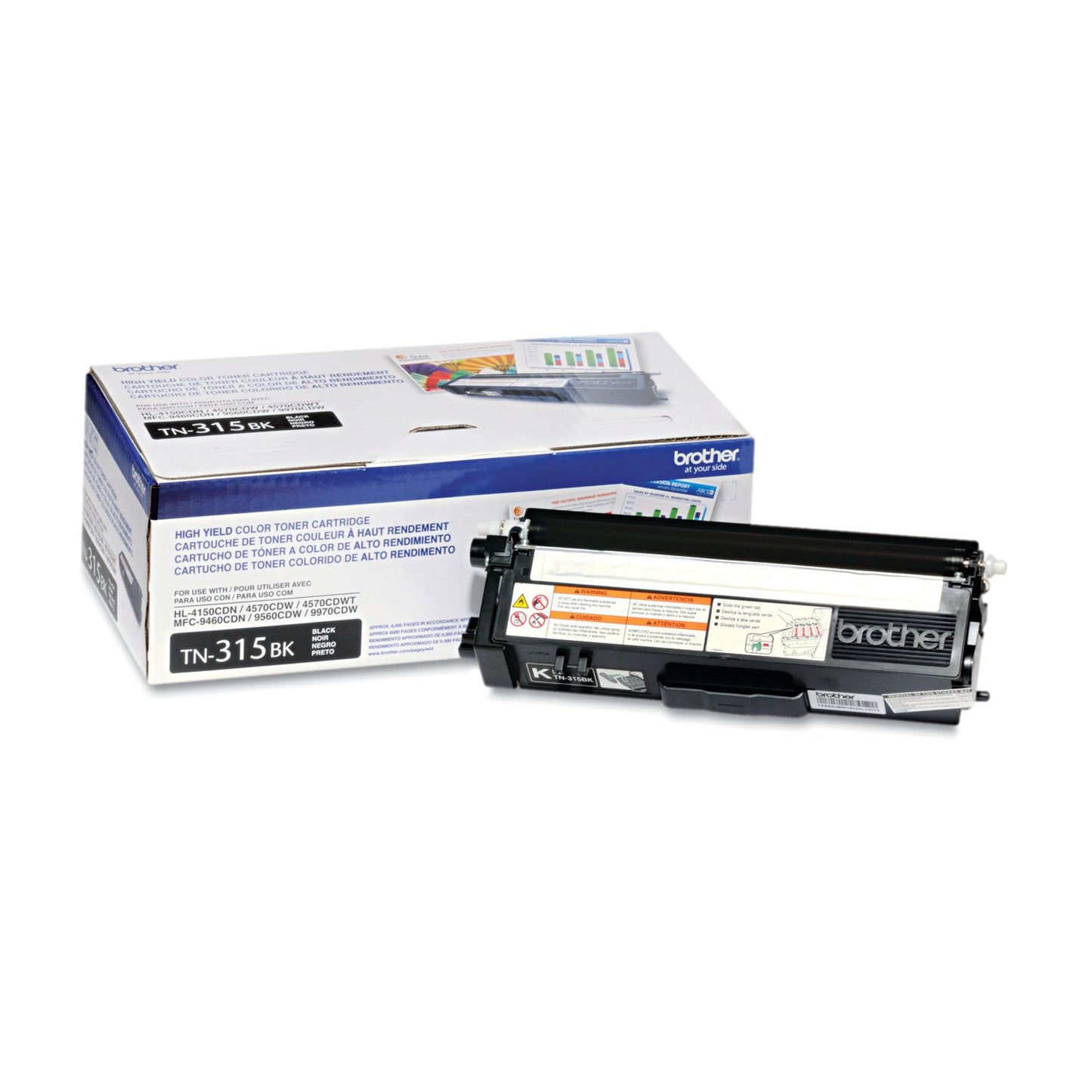 Brother TN315BK Toner Cartridge (Black, 1-Pack)