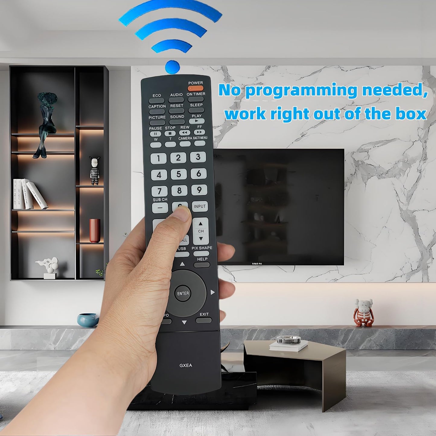 Replacement Remote Control fit for Sanyo GXEA TV DP52449 DP50749 DP50740 DP52440 DP32640 DP37840 DP42840 DP46840 DP26648