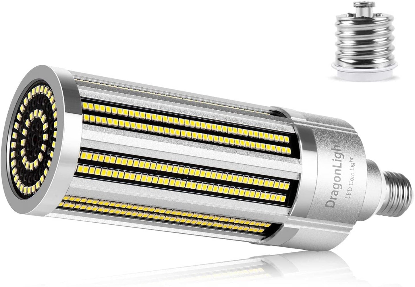 DragonLight 120W Commercial Grade Corn LED Light Bulb Fanless(400 Watt MH/HPS Replacement) E26/E39 Large Mogul Base LED Lamp 5000K Daylight