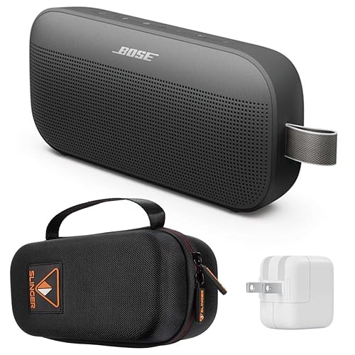 Bose SoundLink Flex Portable Bluetooth Speaker (2nd Gen), Outdoor Speaker with Hi-Fi Audio, Up to 12 Hours Battery, Waterproof and Dustproof, +