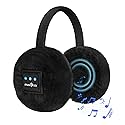 MUSICOZY Earmuffs Women's Winter Ear Warmers Muffs Soft 5.4 Bluetooth Muisc Earmuffs Covers for Jogging Skiing Skating Travelling Hiking Gifts_Black