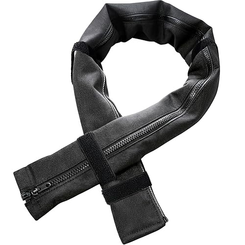 48-Inch Zippered Trolling Motor Cable Sleeve, Heavy-Duty Trolling Motor Sleeve & Outboard Motor Sleeve with 4 Pcs Touch Fastener, Organized Cable