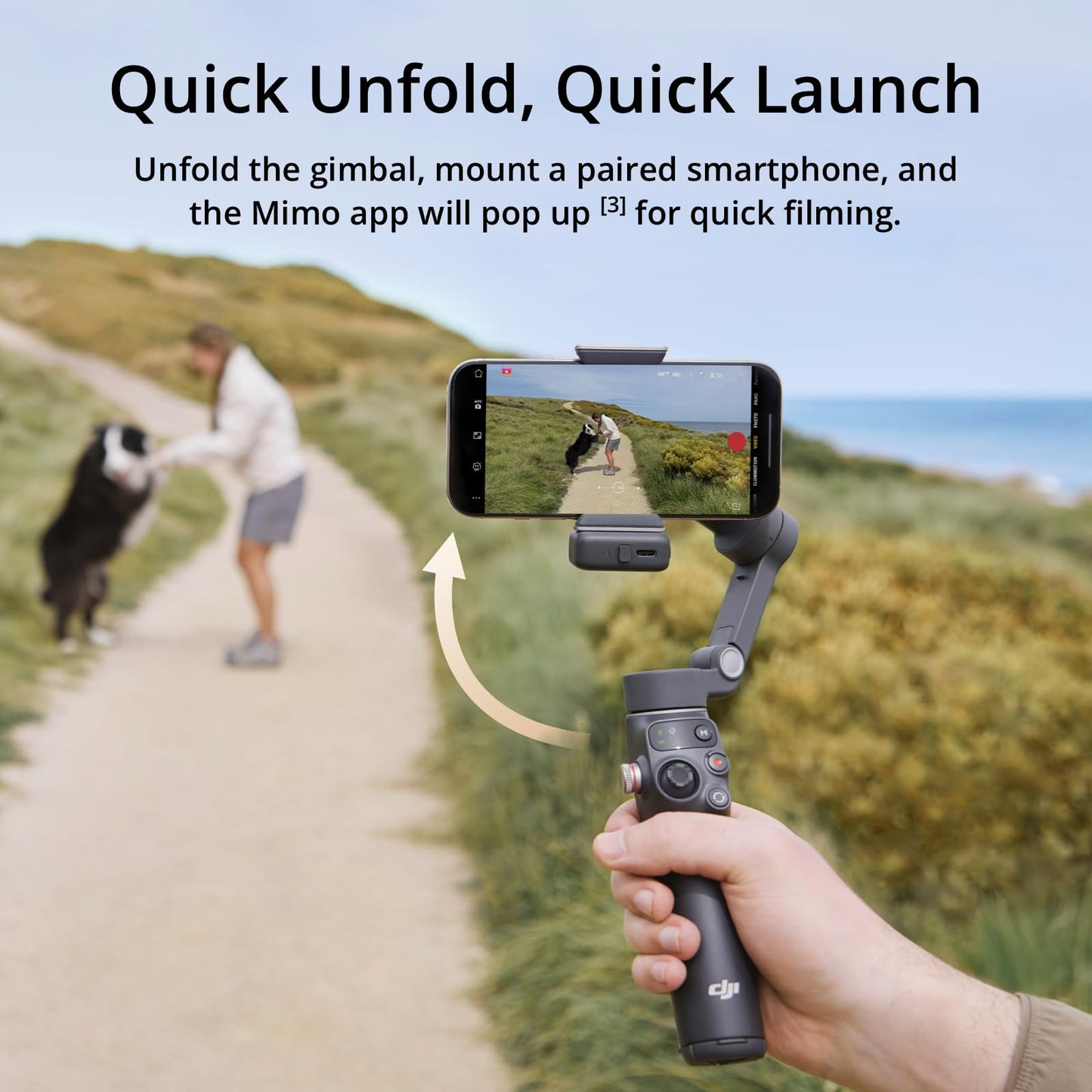 DJI Osmo Mobile 7P Gimbal Stabilizer for iPhone, Android, Native Tracking, Lighting, 3-Axis Phone Gimbal, Quick Launch, One-Tap Edit, Built-in
