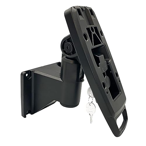 ENS Tailwind Verifone Mx915/Mx925 7" Latch and Key Lock Wall Mount Terminal Stand, Black