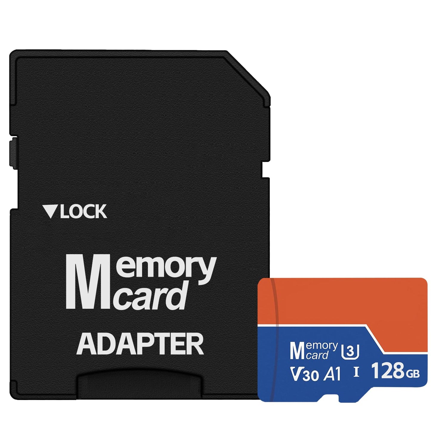 128GB Micro SD Card with Adapter, Class 10 U3 V30 A1 - High-Speed 4K Video Memory Card for Cameras, Phones, Tablets, Drones, Dash Cams & Game Consoles