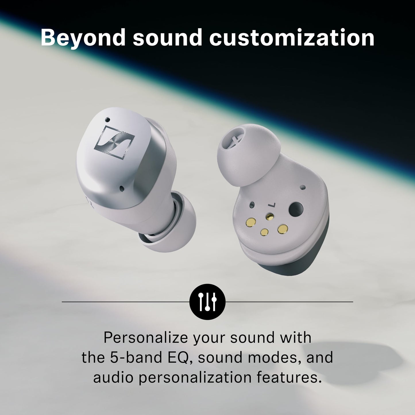 Sennheiser MOMENTUM True Wireless 4 Smart Earbuds, Bluetooth 5.4, Crystal-Clear Sound, Noise Cancelling Earbuds, Comfortable Design, 30-Hour Battery