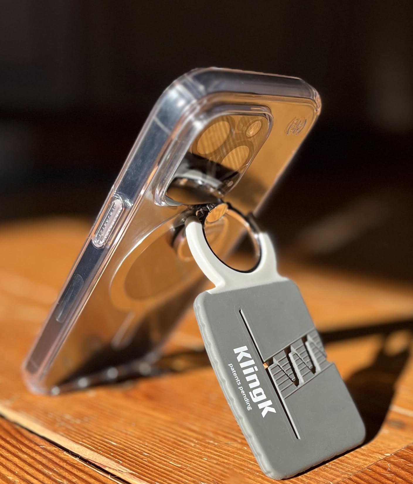 KlingK KLAW™ Car Vent Phone Mount - No-Damage, Secure Slip-in Design (No Installation Needed) + Adjustable Desk Phone Stand