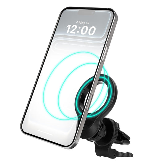 iHome Air Vent Clip Car Mount, 360° Rotation, Secure Fit, Adjustable Grip (Magnetic Air Vent)