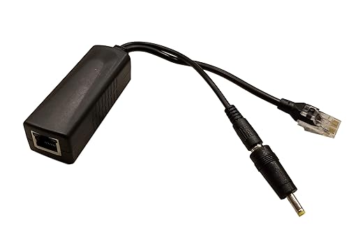 Mount Genie PoE Power Over Ethernet Splitter Adapter 15W Output for Voice Assistants (1-Pack)