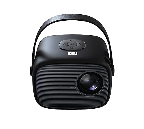 Naxa Electronics NVP-2002 Portable LCD Mini Projector with Remote, for Streaming from Phones, Gaming, HDMI, USB 2.0, MicroSD Support, AV in, DC