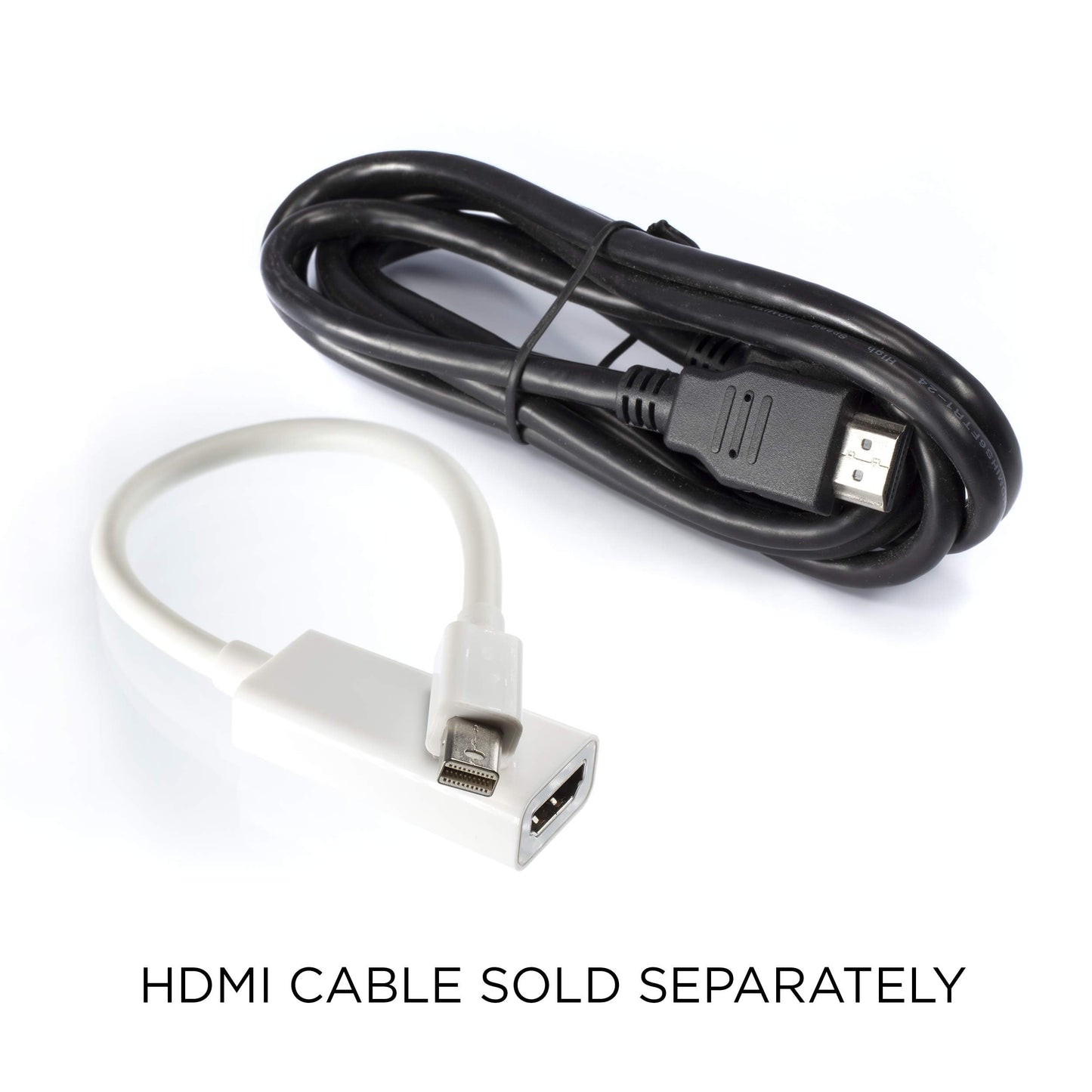 THE CIMPLE CO Mini DisplayPort to HDMI Adapter - Thunderbolt to HDMI Cable Converter - Works with DisplayPort (MiniDP) - White, 1 Pack