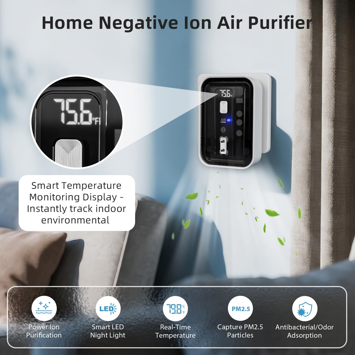 Plug-In Air Ionizers & Ionic Air Purifier,Negative Ion Generator