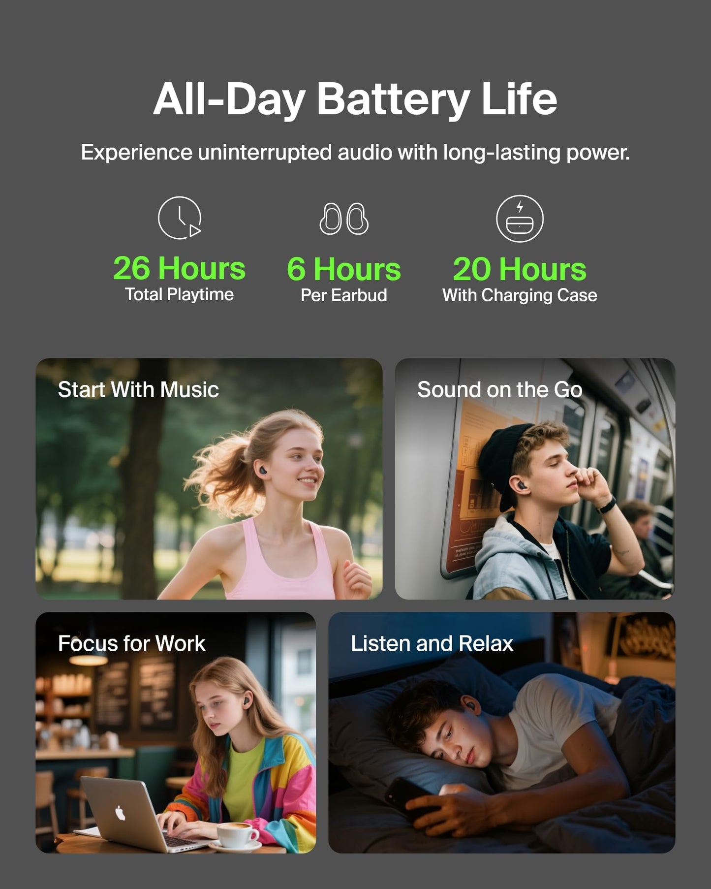 Belkin SoundForm Anywhere Wireless Earbuds, IPX4 Water Resistant Bluetooth Earphones, Long-Lasting Comfort, Case with Keyring for iPhone, iPad