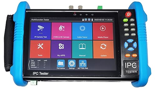 101AV IPS Touch Screen Security CCTV 7” 7in1 Test Monitor Support IP cam, Standard Analog Camera (CVBS) & HD TVI/AHD/CVI Camera up to 8MP