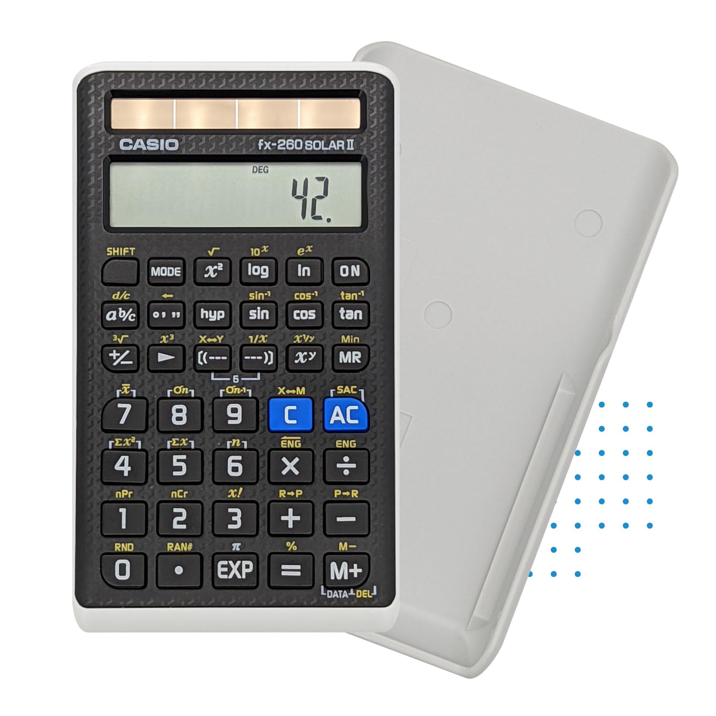 Casio fx-260 Solar II Scientific Calculator | 10-Digit Display | Fraction & Trig Functions | Ideal for Middle School, High School Math, Algebra