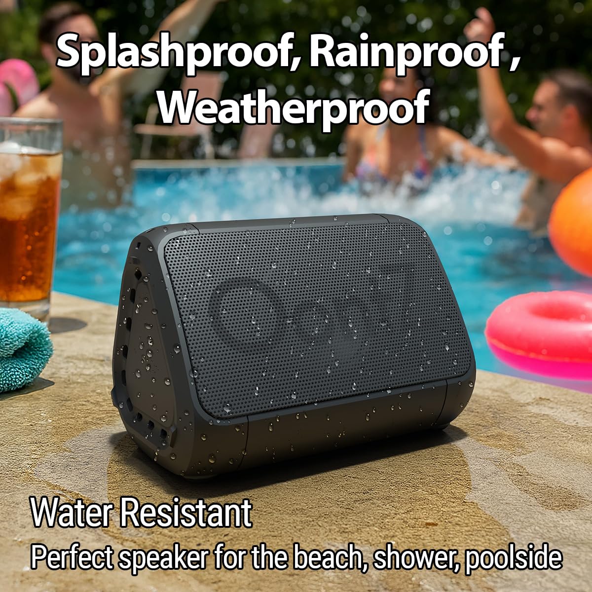 OontZ Solo Portable Bluetooth Speaker - Ultra Portable, 14 Hours of Playtime, 100ft Wireless Range, Waterproof, Budget-Friendly Speaker for Travel