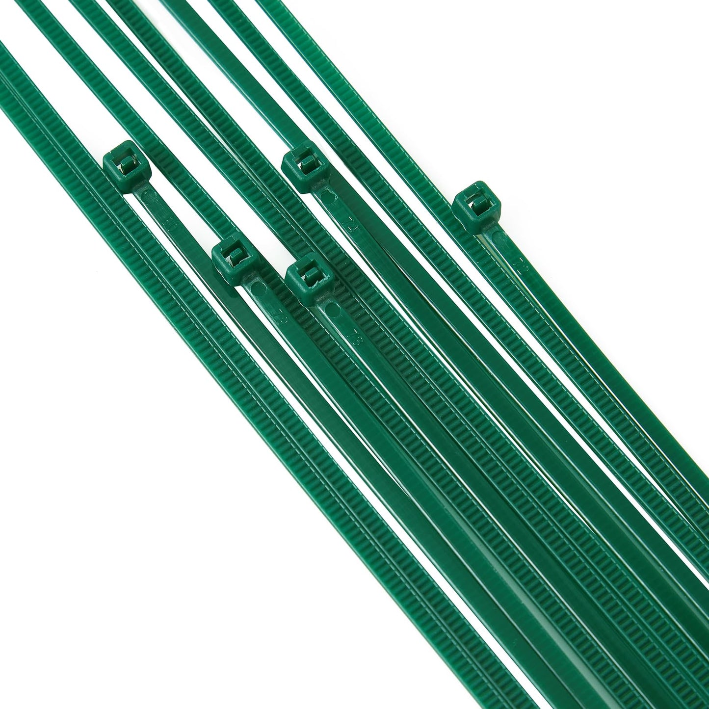 ZZRanYe 6 inch 3mm Dark Green Nylon Garden Cable Zip Ties Self Locking Cable Ties Twist Ties, Multi-Purpose Cable Tie (100 Pcs)