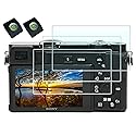 HUIPUXIANG Screen Protector for Sony Alpha A6000 A6100 A6300 A6400 A6600 A5000 Camera with Hot Shoe Cover,0.3mm High Definition 9H Hardness Optical