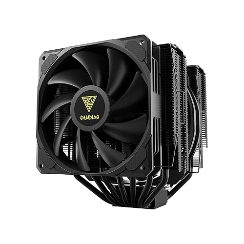 GAMDIAS BOREAS P1-720 Dual Tower Computer CPU Air Cooler, 2x High-Airflow PWM Fans (120/135mm with 68.7/84.2 CFM), Performance Heatsink w/ 7