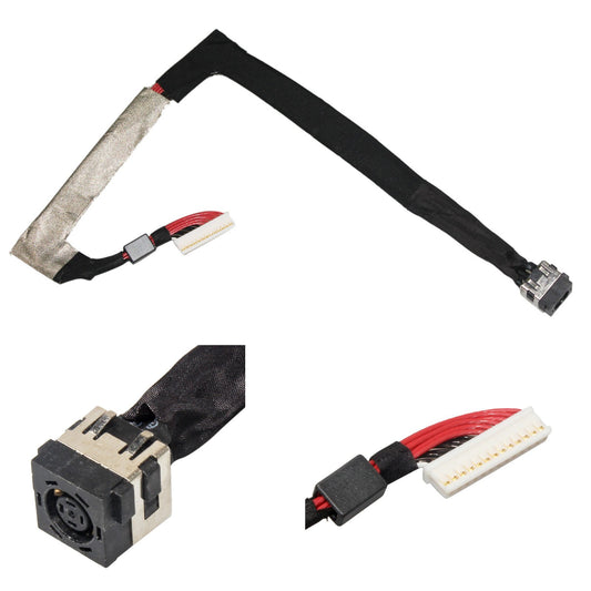 GinTai DC Power Jack Cable Harness Socket Port Replacement for Dell 17 R4 / 17 R5 AW17R47002SLV
