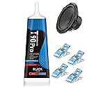 1.86 Oz Speaker Glue, Speaker Repair Glue, Strong Speaker Glues with Blue Clips, Waterproof and Shockproof, Used for Assembling and Repairing Speaker