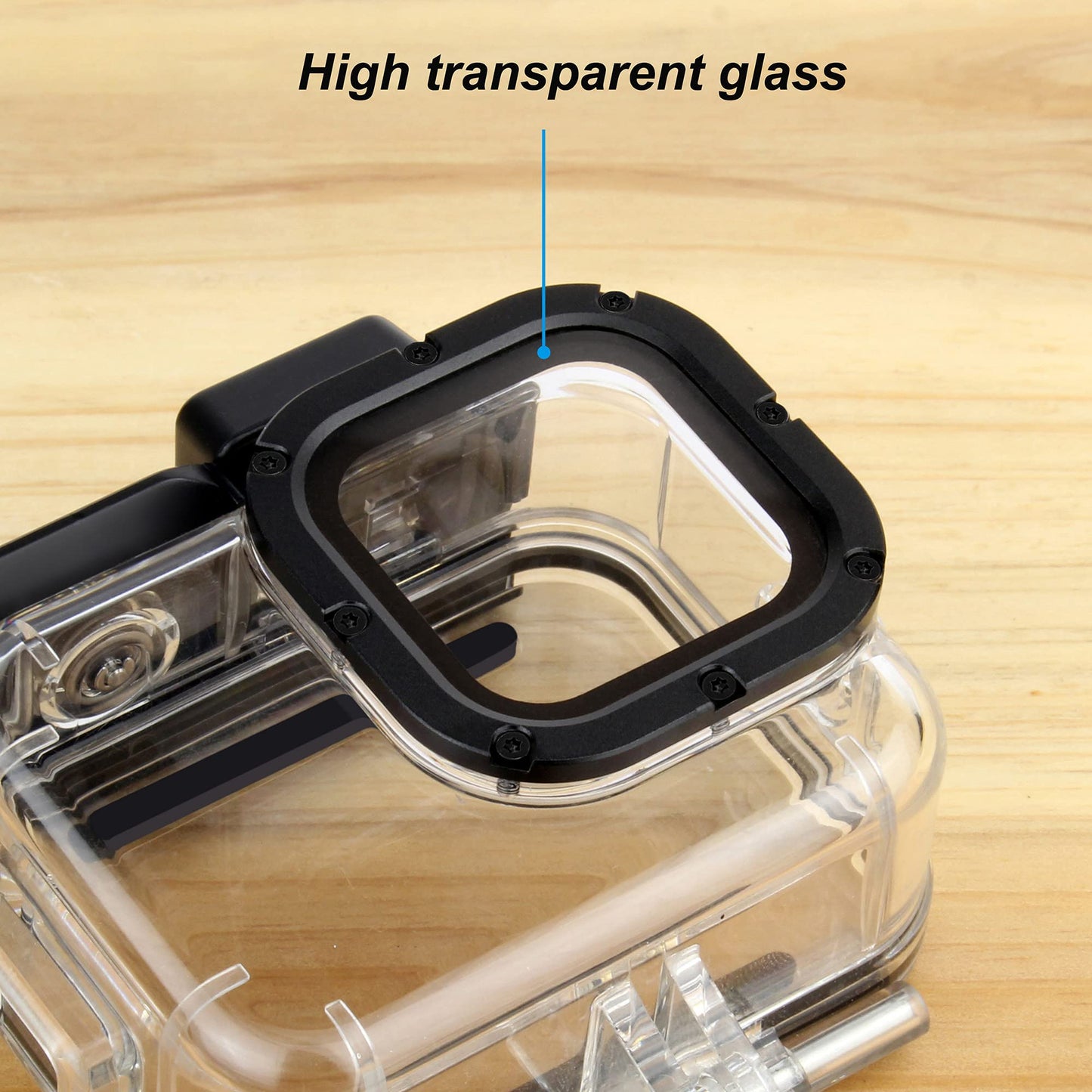 GEPULY Waterproof Case for GoPro Hero 9 10 11 12 13 Black - with 2 Cold Shoe Adapters 60M Underwater Protective Dive Housing Shell Accessories