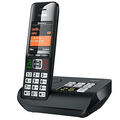 Gigaset Comfort 552A - Cordless DECT Phone - Answering Machine - Made in Germany - Elegant Design - Hands-Free Mode - Comfort Call Protection - Big