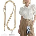 Vxhinqy 3-In-1 Phone Lanyard Crossbody,Universal Adjustable Nylon Cellphone Strap Anti Theft for Crossbody,Neck,Wrist
