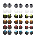 MQIMY Silicone Replacement Earbud Tips Earbud Covers Eartips Fit Most in-Ear Earbuds(Inner Hole 3.8mm -5.1mm) Headphone Earbuds Rubber Tips 18 Pairs S