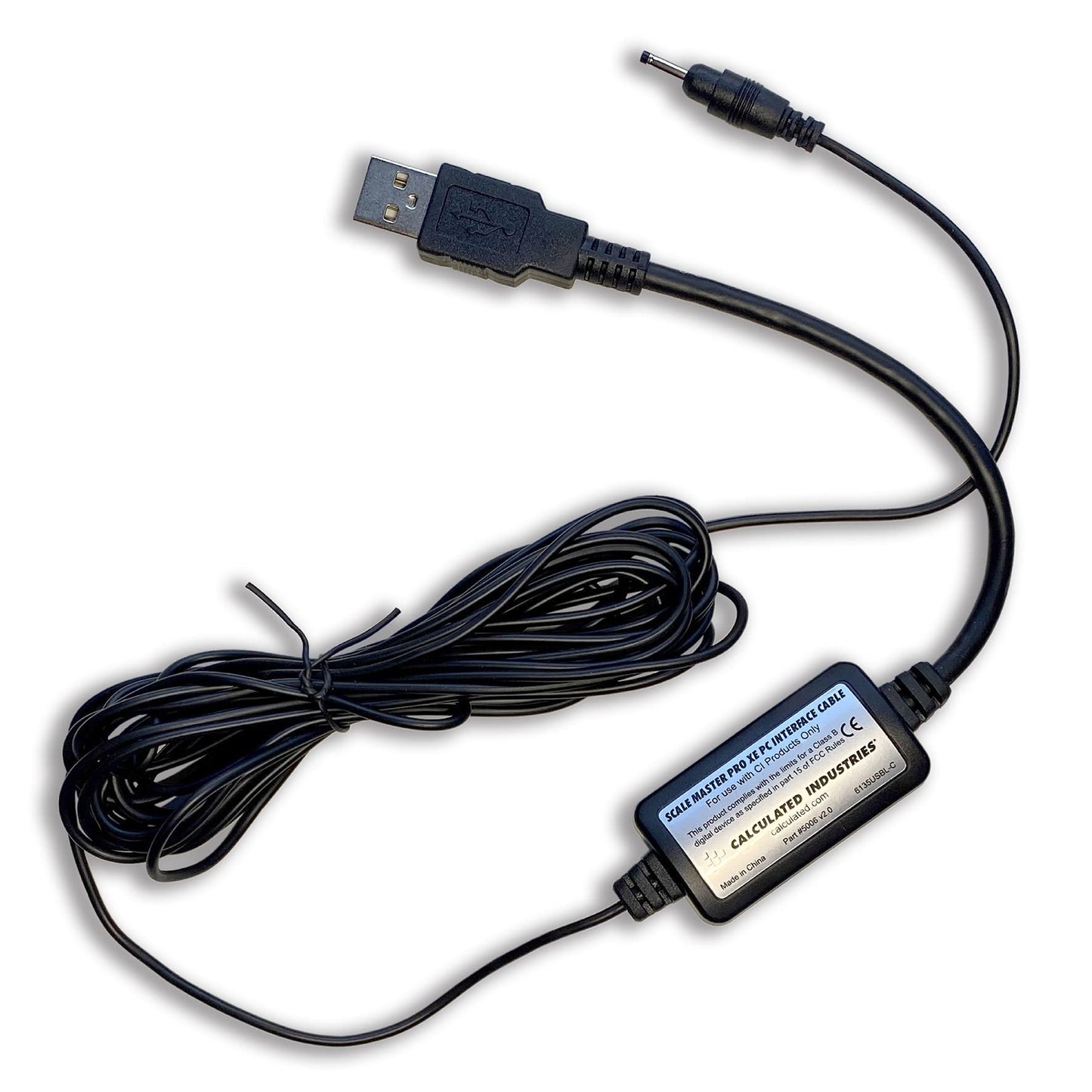 Calculated Industries 5006 Scale Master ProXE PC Interface Cable for the 6135 Scale Master ProXE, 15 feet, Black