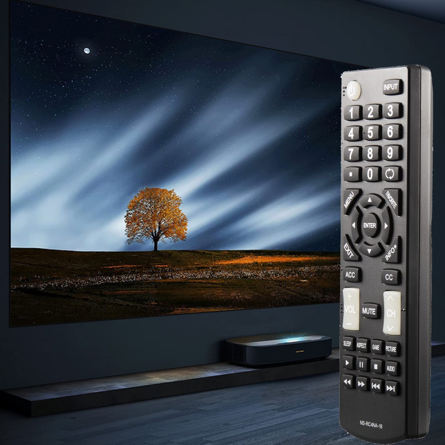 New Universal Replacement Remote Control Fit for All Insignia TVs One Year Warranty