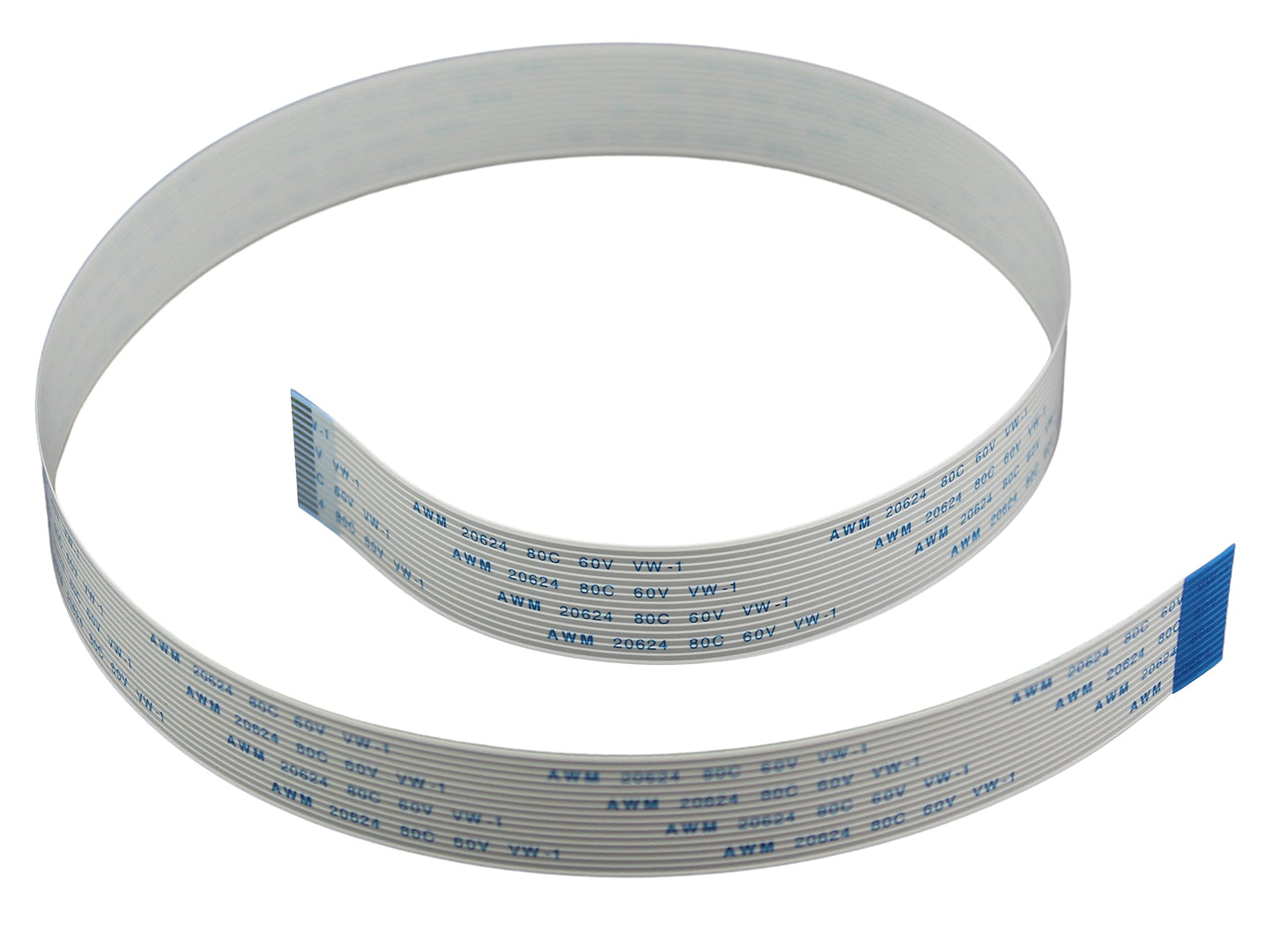 A1 FFCs - Flex Ribbon Extension Cable for Raspberry Pi Camera - White 50cm / 20 inch