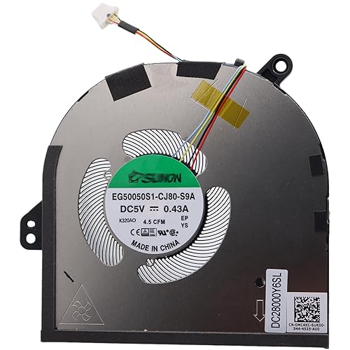 Deal4GO Graphics GPU Cooling Fan MC4KC 0MC4KC Replacement for Dell XPS 15 9520 9530 Precision 5570 M5570