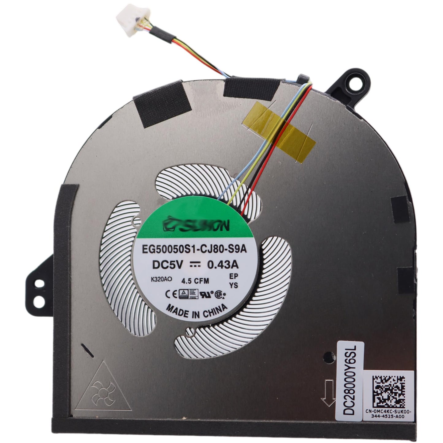 Deal4GO Graphics GPU Cooling Fan MC4KC 0MC4KC Replacement for Dell XPS 15 9520 9530 Precision 5570 M5570