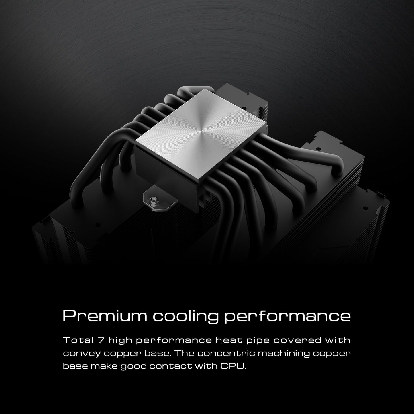 GAMDIAS BOREAS P1-720 Dual Tower Computer CPU Air Cooler, 2x High-Airflow PWM Fans (120/135mm with 68.7/84.2 CFM), Performance Heatsink w/ 7