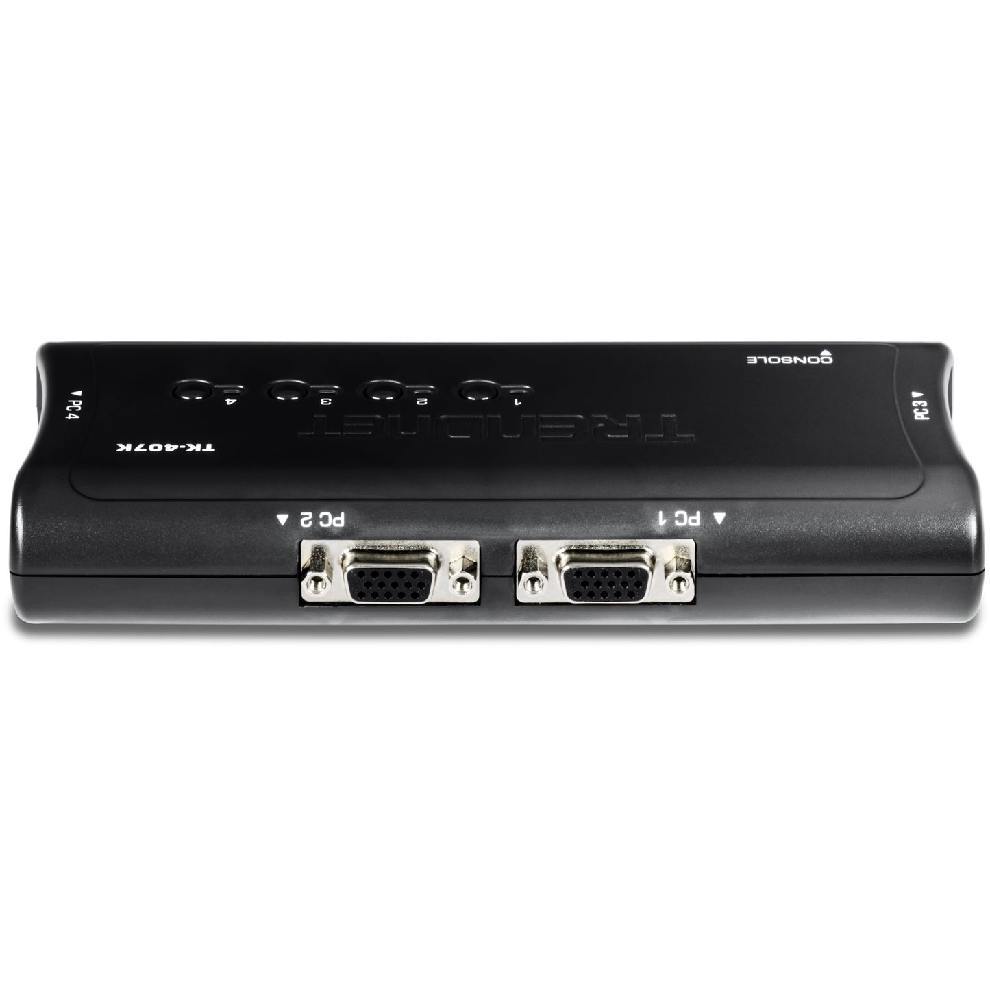TRENDnet 4-Port USB KVM Switch, TK-407K, Control Up to 4 Computers, Windows, Linux, Mac OS Compliant, 2048 x 1536 VGA Resolution, NDAA & TAA