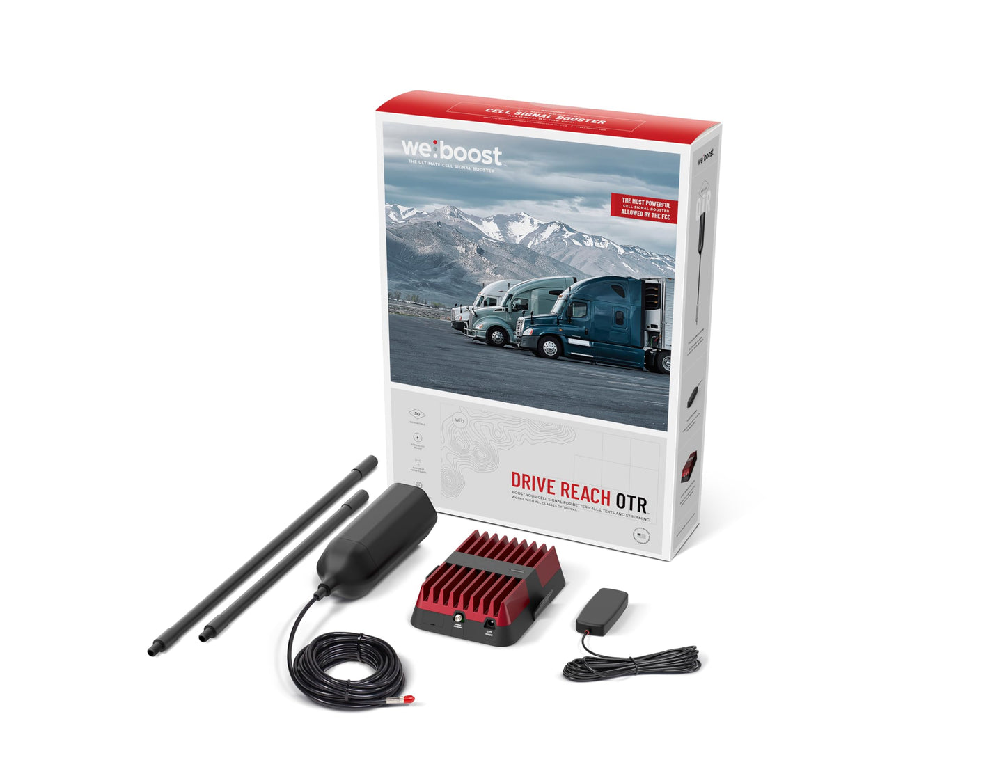 weBoost Drive Reach OTR - Cell Phone Signal Booster for Trucks and SUVs | Boosts 5G & 4G LTE for All U.S. Carriers - Verizon, AT&T, T-Mobile & more |