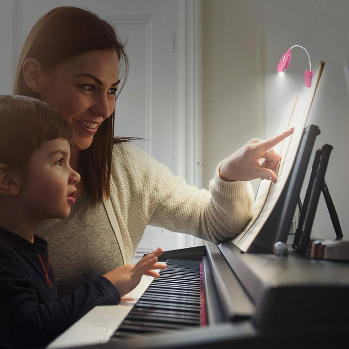 LUXSWAY Book Light for Reading at Night in Bed Kids Bookmark Bed Clip Book Lights for Kids Lamp Portable LED Reading Light with Flexible Cordless