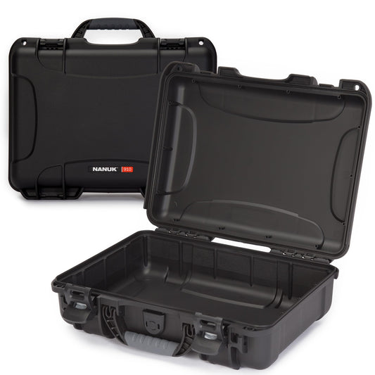 NANUK 910 Empty Waterproof Hard Case - 14.3” x 11.1” x 4.7”, Protective Case for Gear - Impact-Resistant, Dustproof, Airline Carry-On Approved - Made