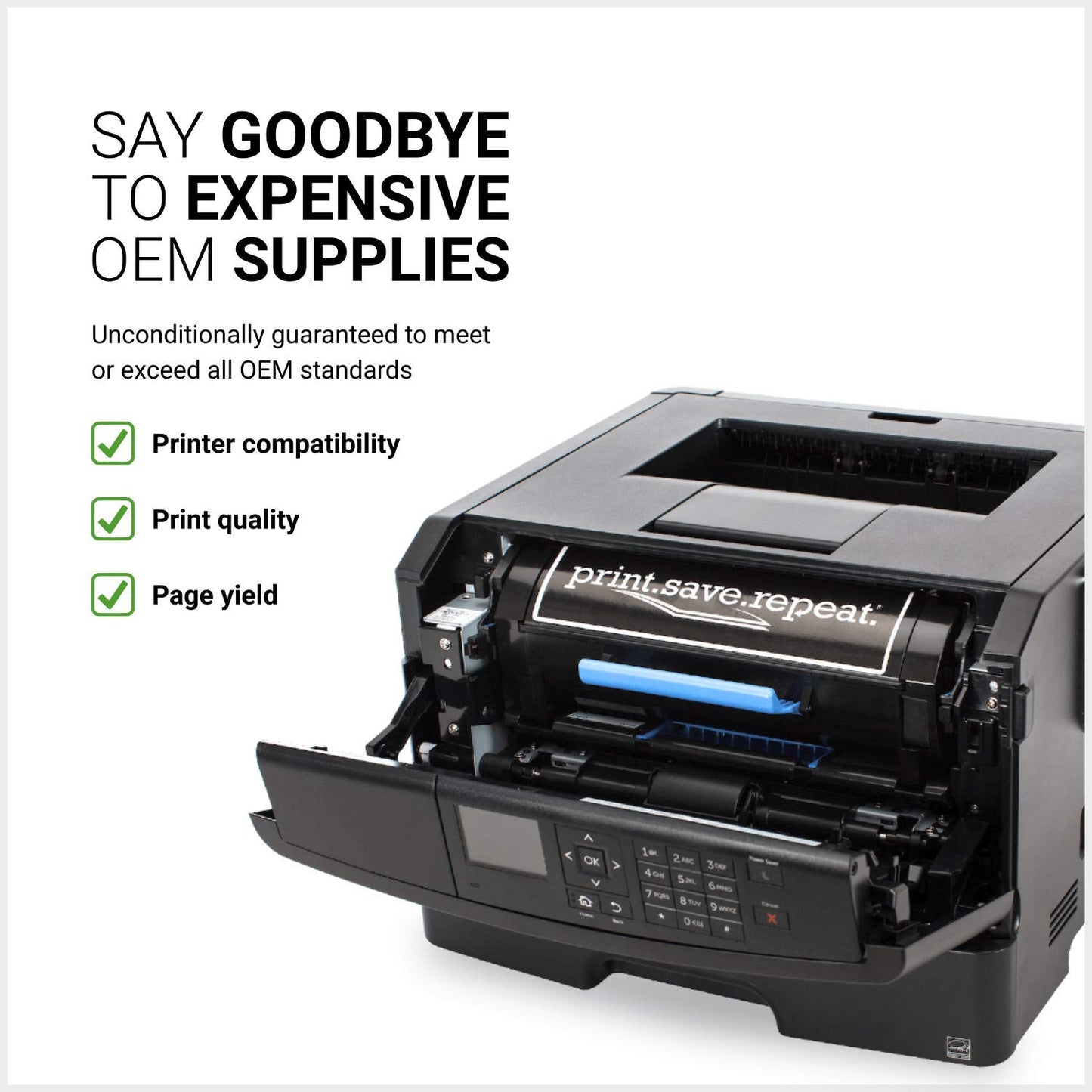 Print.Save.Repeat. 410X (CF413X) Magenta High Yield Compatible Toner Cartridge for HP Color LaserJet Pro M377, M452, M477 Laser Printer [5,000 Pages]